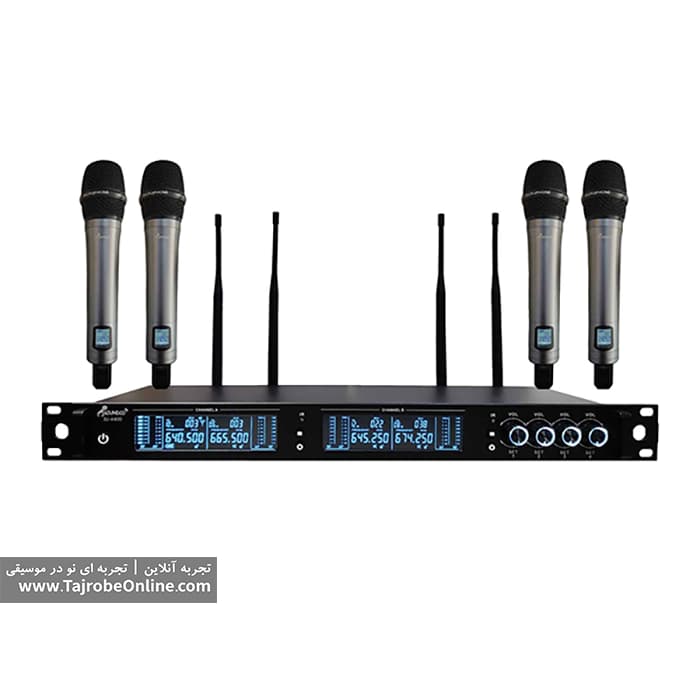 میکروفون بی سیم چهار کانال ساندکو مدل Soundco SU-4400H