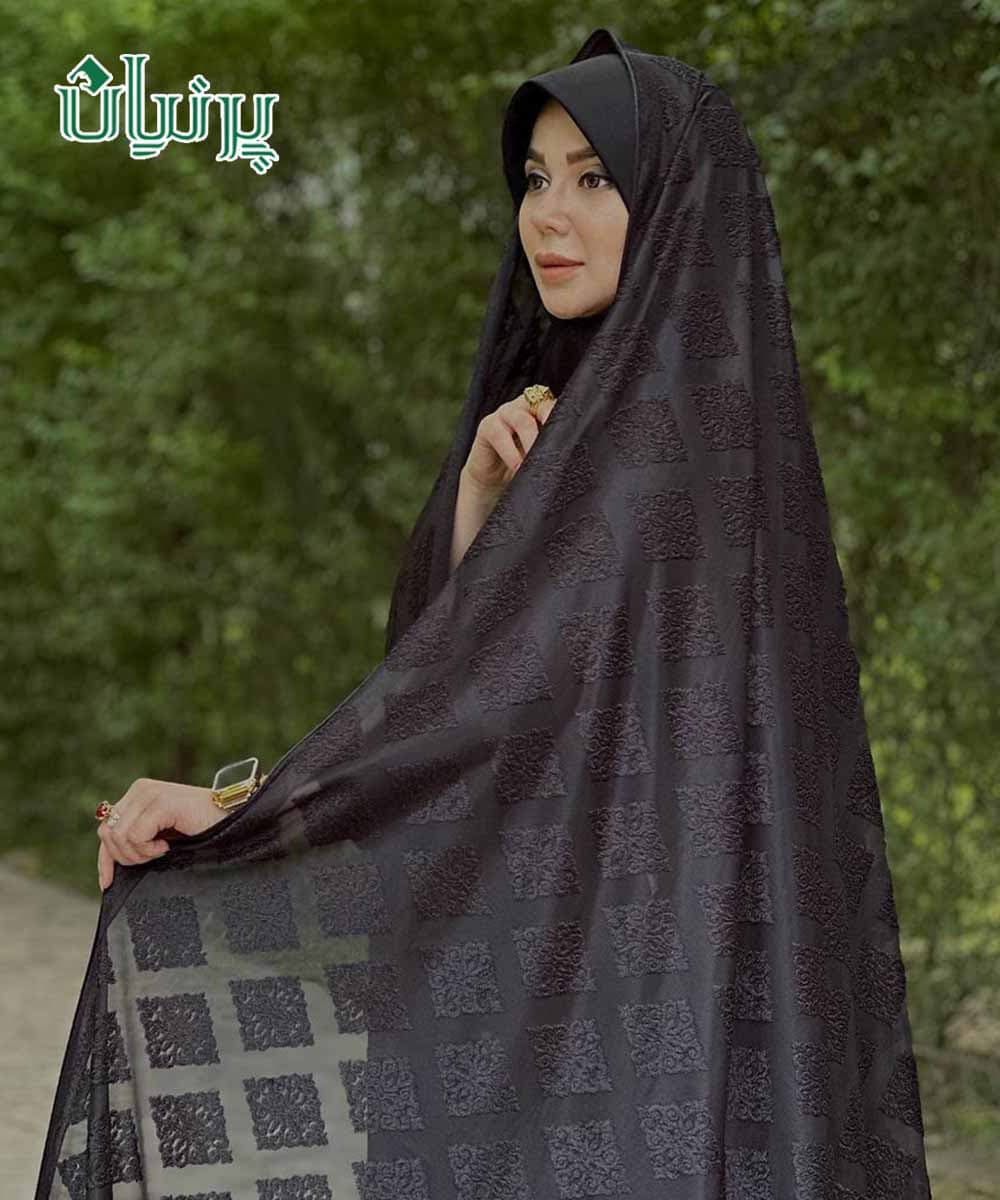 چادر قواره گیپور مخمل گل برجسته 6