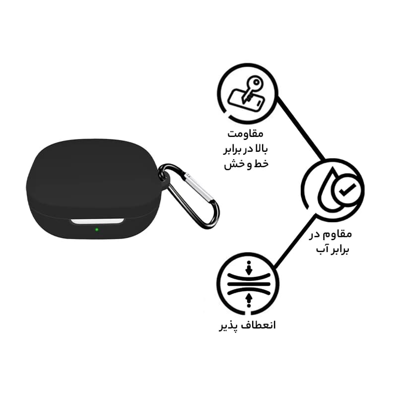 کیف سیلیکونی ایرپاد QCY T13 ANC — تصویر ۳