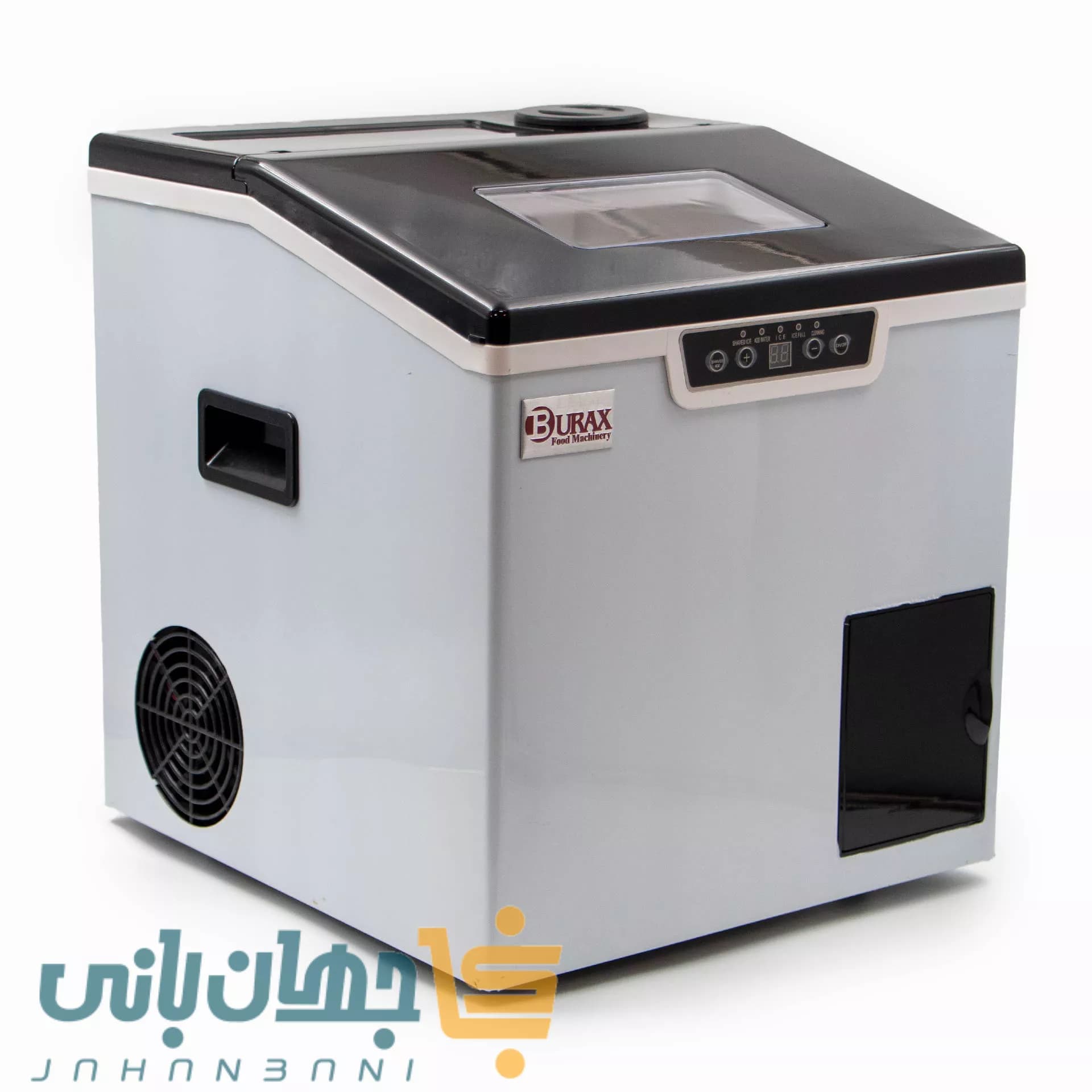 یخ‌ ساز 20 کیلویی یخ خردکن‌دار بوراکس مدل ZBS-20
