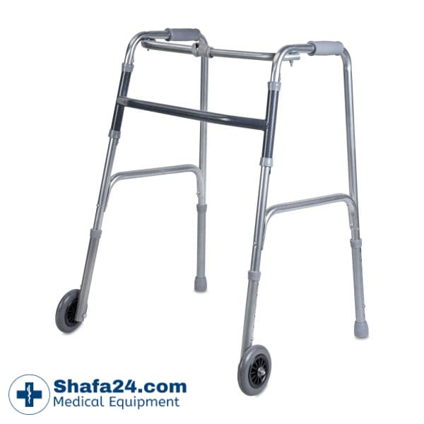 واکر تاشو چرخ دار – قابل تنظیم شاخص طب – کد 211