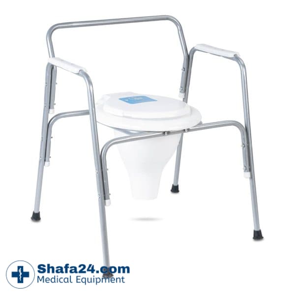 صندلی توالت فرنگی مبله ثابت سایز بزرگ شاخص طب – کد 116