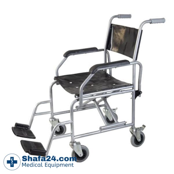 ویلچر حمام تاشو با دسته متحرک شاخص طب – کد 123
