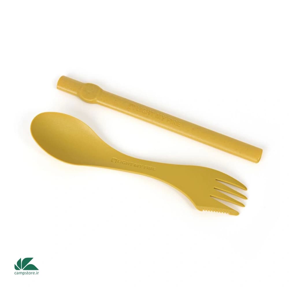 مجموعه ی اسپورک و نی سفری لایت مای فایر مدل Spork´n Straw