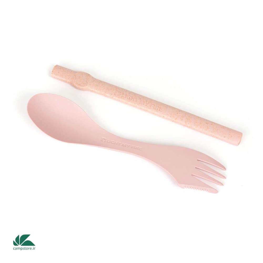 مجموعه ی اسپورک و نی سفری لایت مای فایر مدل Spork´n Straw — تصویر ۷