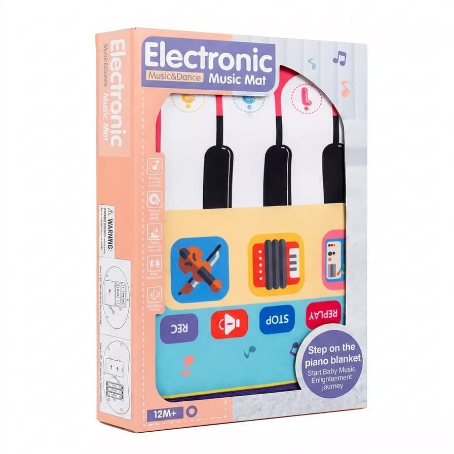 تشک موزیکال پیانو و رقص (Music Mat) مدل MTK029-5 | دارای قابلیت ضبط و پخش | آموزشی و حرکتی کودک
