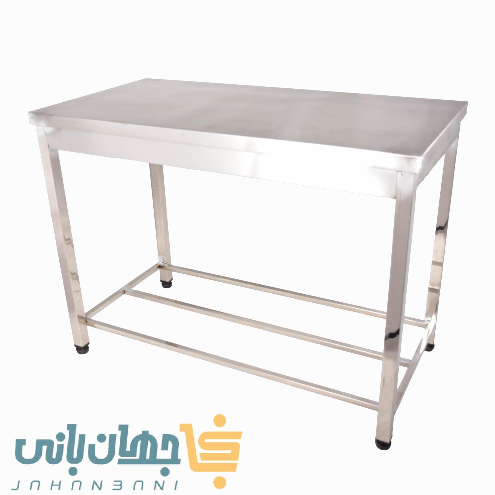 میز کار استیل ۶۵×۱۵۰ سانتی‌متر برند جهان بانی — تصویر ۲