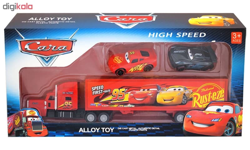 ست ۳ عددی ماشین بازی طرح مک‌کویین (Lightning McQueen) | ماشین‌های کلکسیونی انیمیشن ماشین‌ها