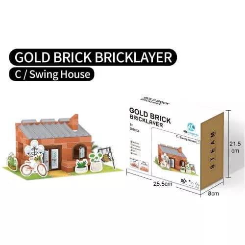 بازی ساختنی آجر و بنایی کوچولو مدل gold brick — تصویر ۴