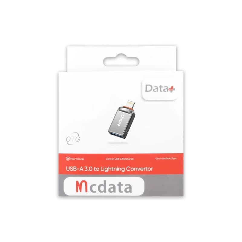 تبدیل OTG Lightning USB 3.0 برند Data+ مدل Mcdata — تصویر ۴