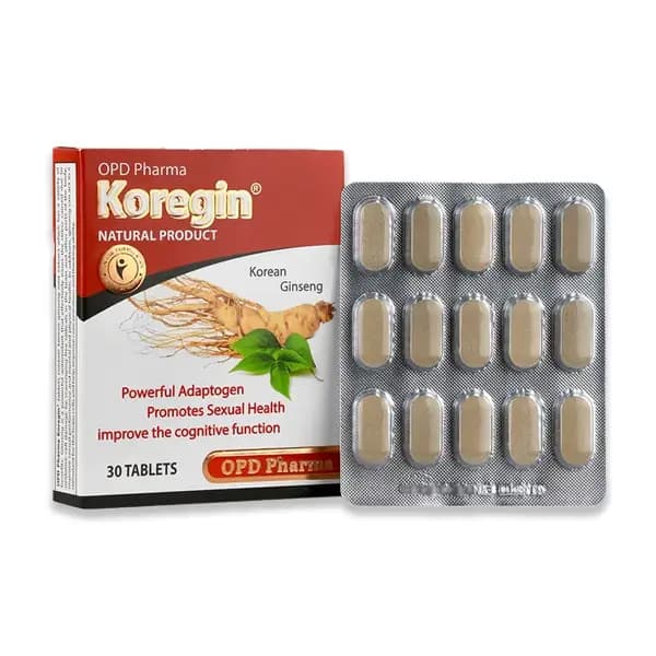قرص جینسینگ کورجین او پی دی فارما | بسته 30 عددی