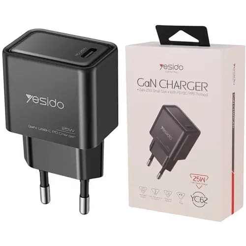 شارژر دیواری یسیدو 25 وات YESIDO YC62 — تصویر ۳