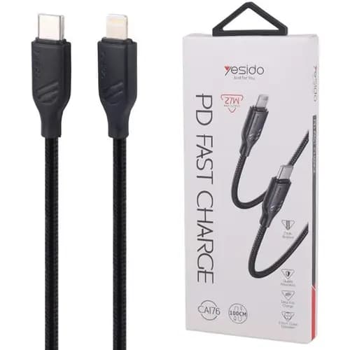 کابل شارژ تایپ سی به لایتنینگ 27 وات یسیدو YESIDO CA176CL