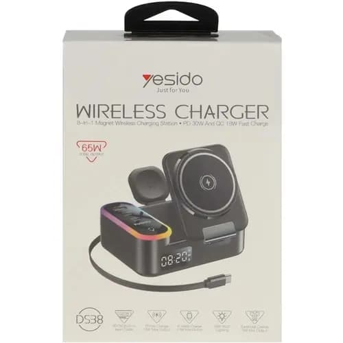 هولدر و شارژر وایرلس 30 وات رومیزی یسیدو YESIDO DS38 — تصویر ۴