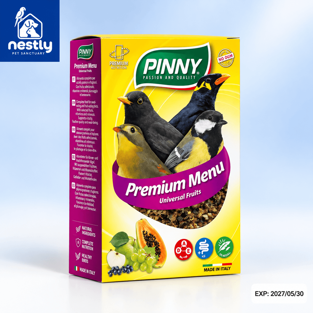 خوراک مرغ مینا، پرندگان حشره خوار پینتا + میوه Pineta Premium Menu Universal Fruits