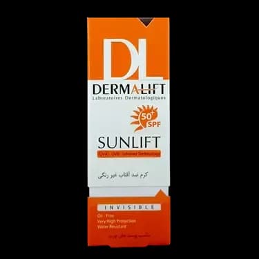 کرم ضد آفتاب SPF50 پوست چرب غیر رنگی درمالیفت 40 میلی لیتر