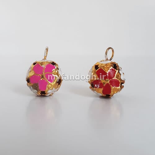 مهره بازی و آویز گردن طرح گل