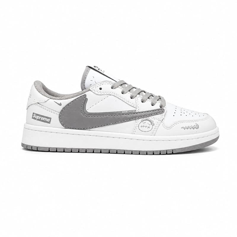 کفش و کتانی مردانه مدل نایک ترویس NIKE TRAVIS رنگ سفید طوسی کد 30246