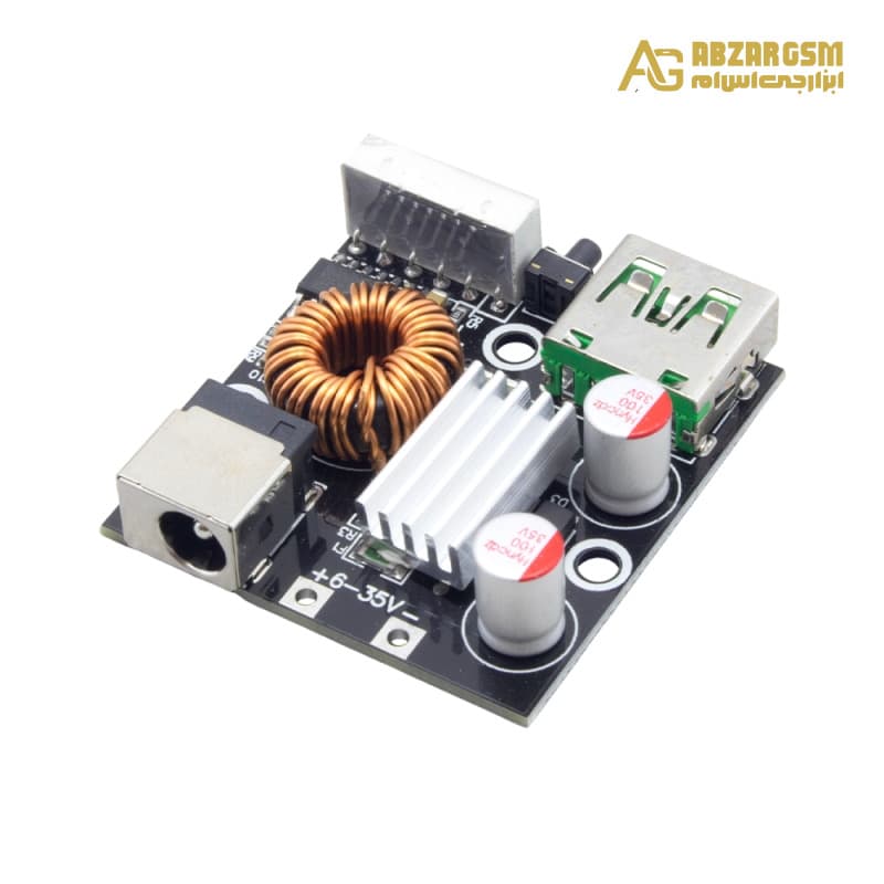 ماژول فست شارژ 65 وات فول پروتکل PD / QC / SCP دارای نمایشگر با ورودی 6 تا 35 ولت و خروجی Type-C/USB مدل LX-FC528 — تصویر ۲