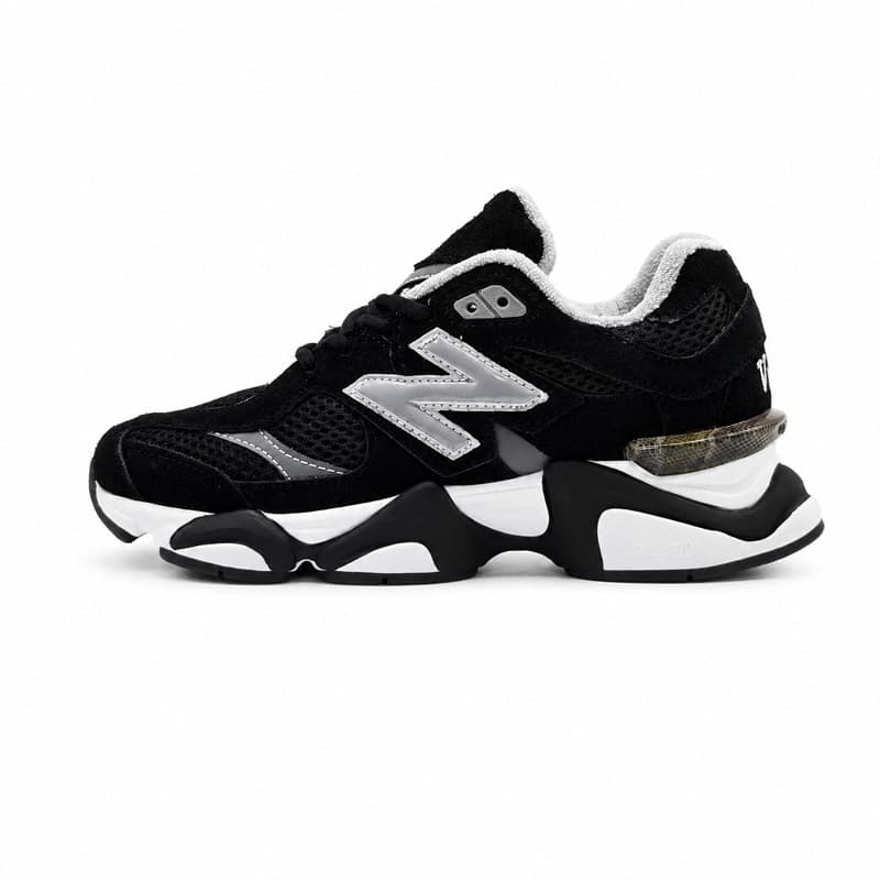 کفش و کتانی زنانه و دخترانه چرم طبیعی مدل نیوبالانس 9060 NEW BALANCE رنگ مشکی کد 8940 — تصویر ۲