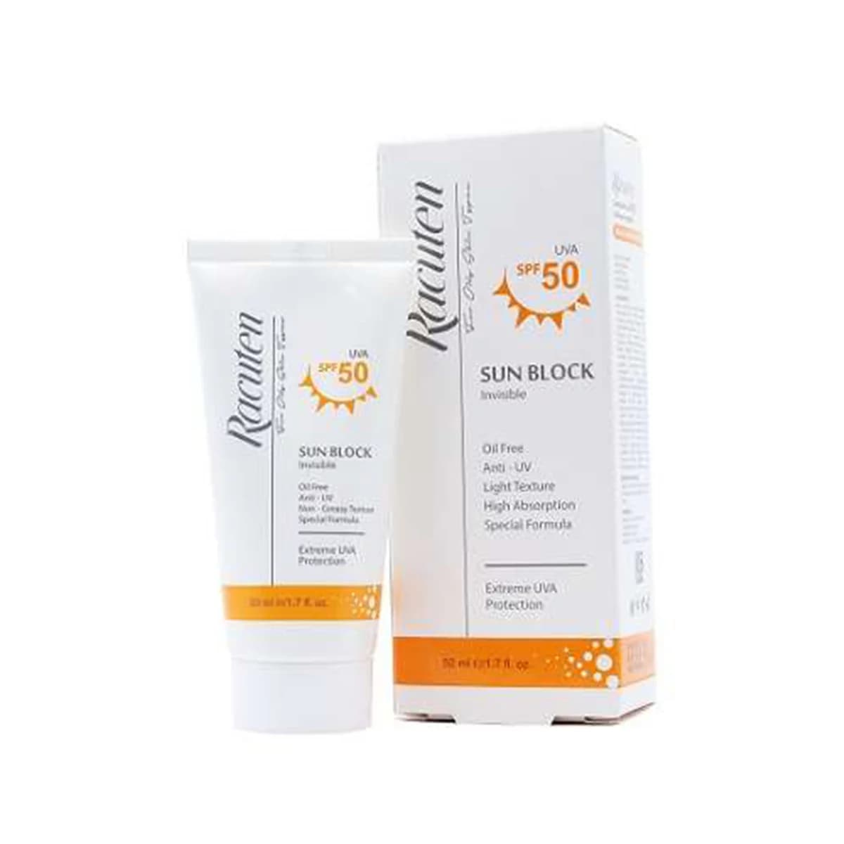 کرم ضد آفتاب بی رنگ پوست چرب و مختلط راکوتن SPF50 — تصویر ۲