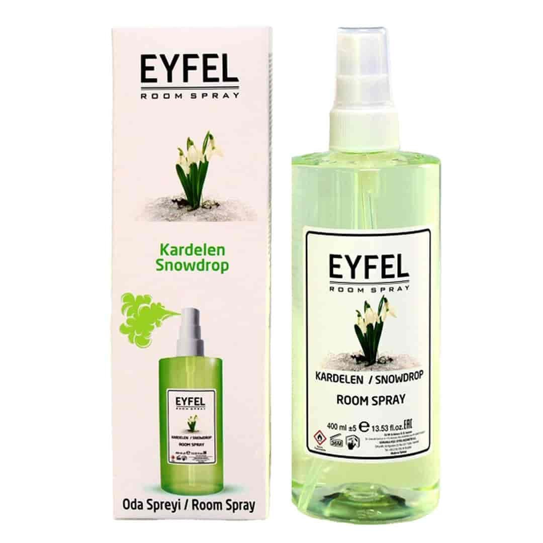اسپری خوشبو کننده هوا ایفل EYFEL مناسب محیط رایحه گل های بهاری، حجم 400ML — تصویر ۴