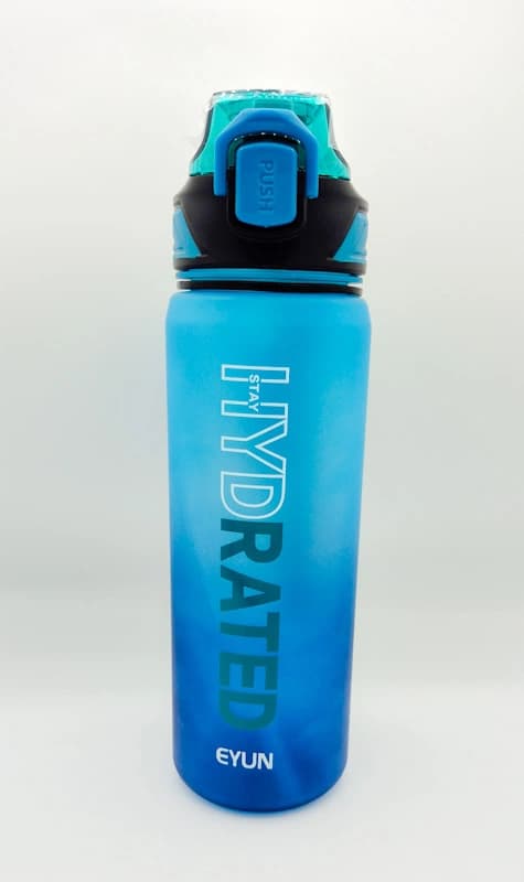 قمقمه ورزشی نی‌دار ایون (EYUN) مدل 587 طرح Stay Hydrated ظرفیت 1000 میلی‌لیتر (تایمردار) — تصویر ۵