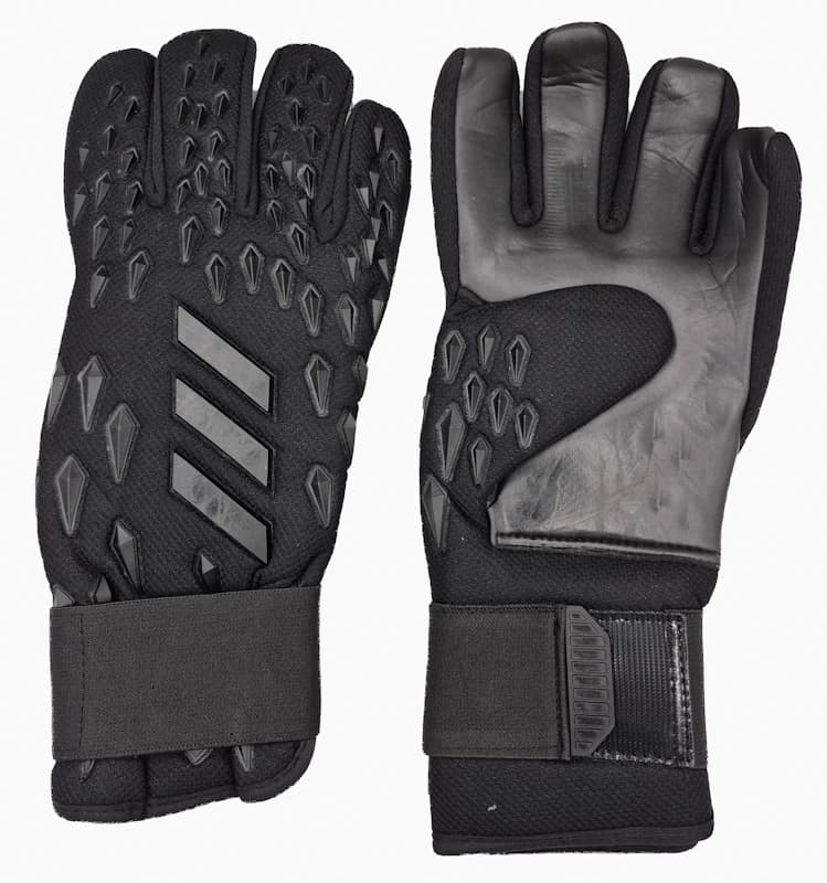 دستکش دروازه‌بانی آدیداس (Adidas) مدل Predator تمام مشکی – کف لاتکس