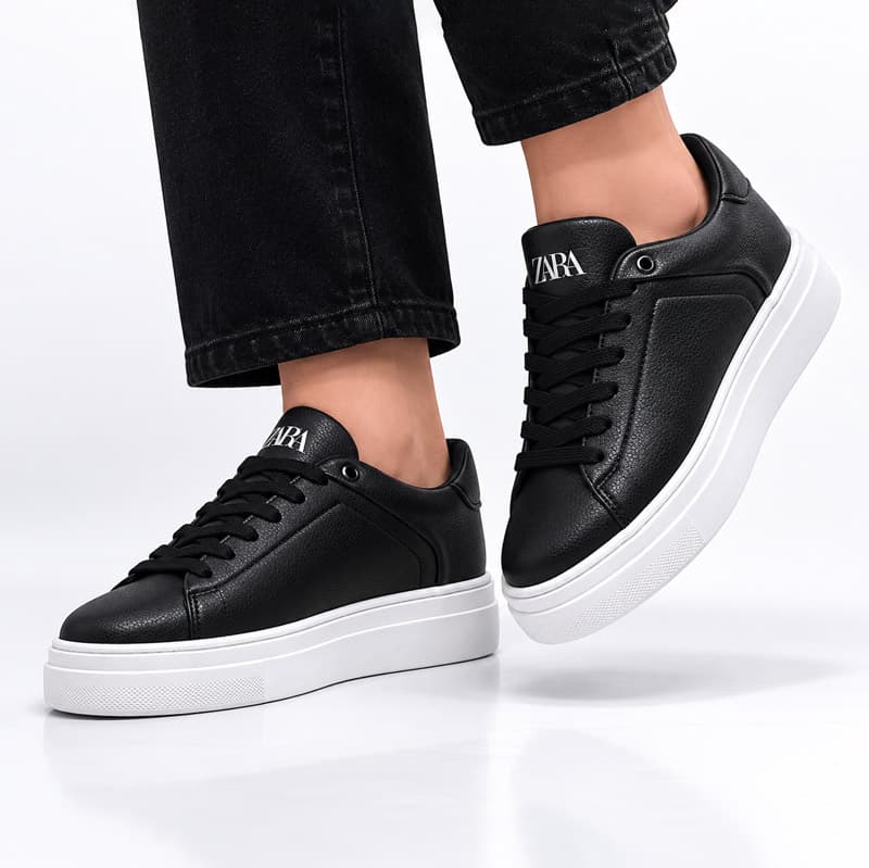 کفش راحتی مردانه مدل زارا ZARA رنگ مشکی کد EF303 — تصویر ۲