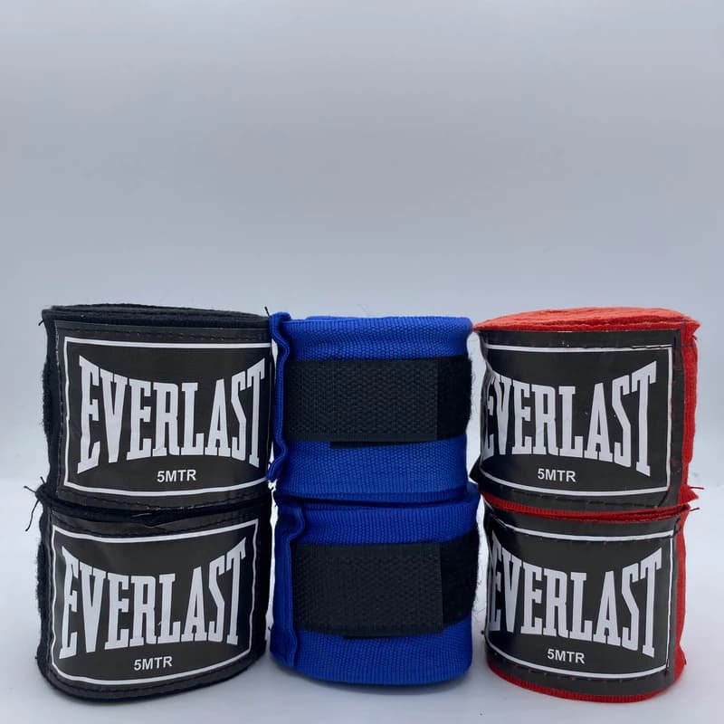 باند بوکس EVERLAST – کتان، قابلیت جذب عرق، طول 5 متر، پهنای ۵ سانتی‌متر