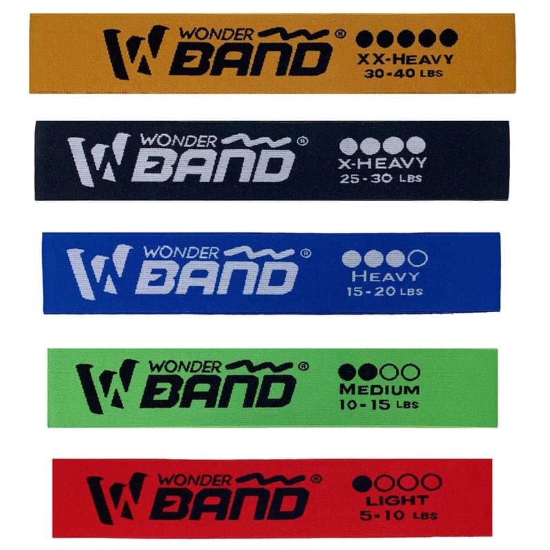 کش مینی لوپ پارچه‌ای Wonder Band با مقاومت‌های مختلف