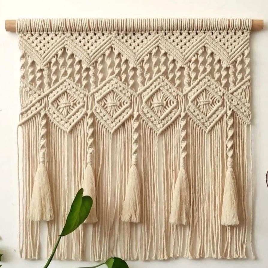 دیوارکوب و آویز مکرومه مدل P09