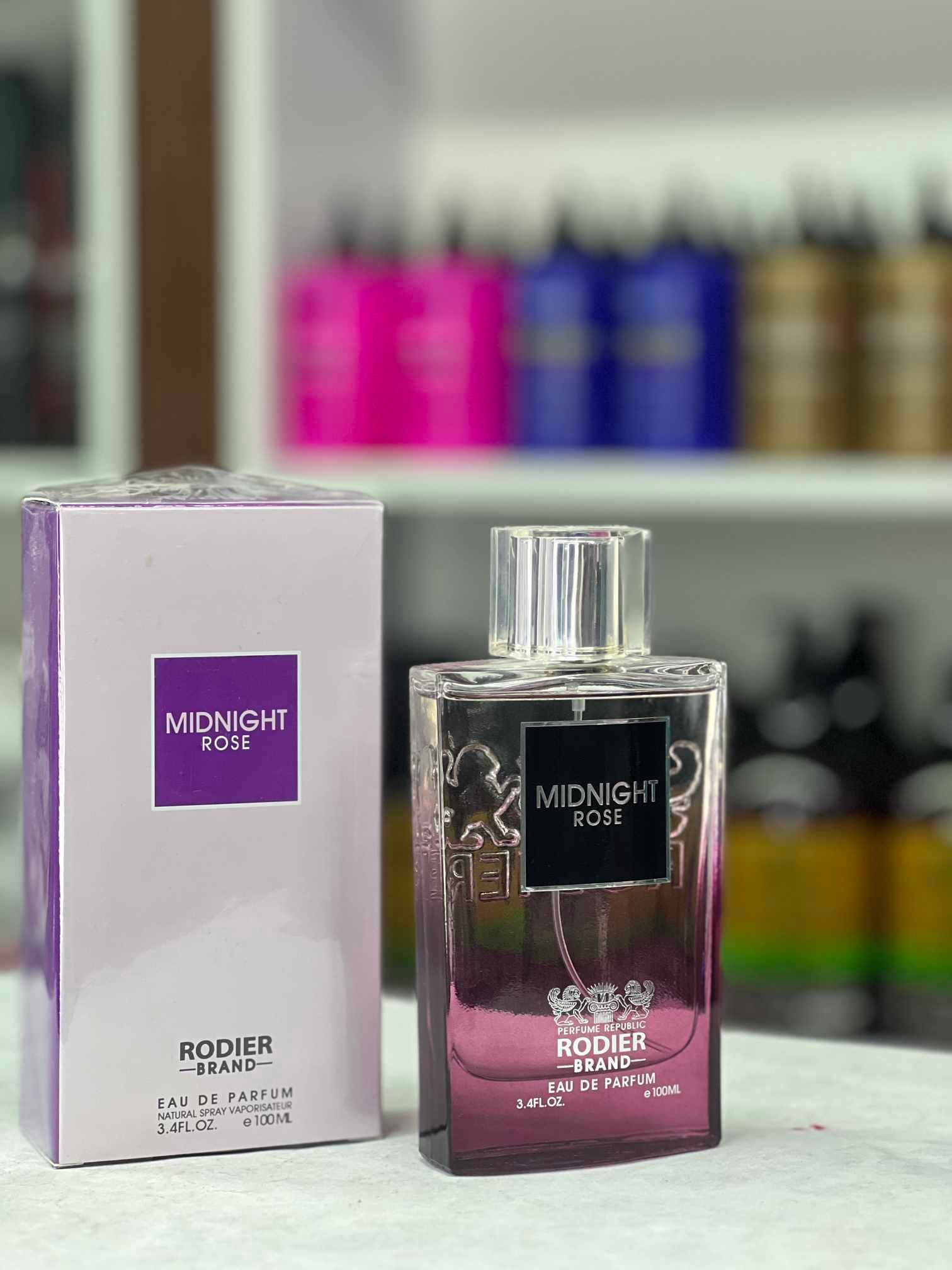 ادکلن زنانه میدنایت رز Midnight Roze رودیر حجم 100 میلی لیتر