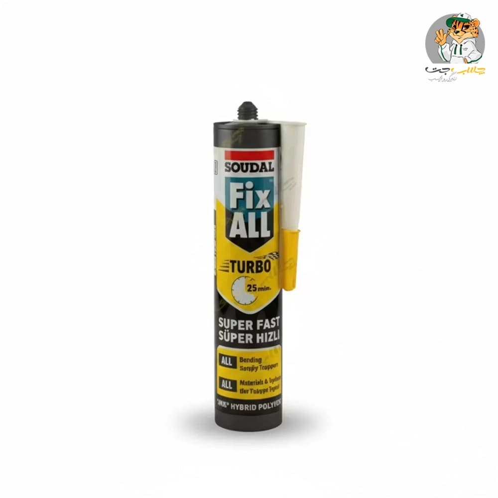 چسب سیلیکون سودال توربو سفید Soudal Fix ALL Turbo