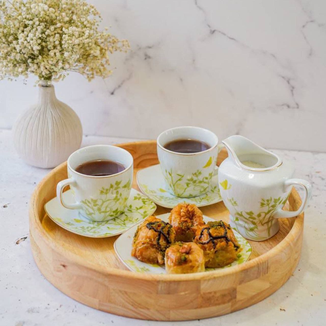 سینی گرد چوبی هانا رابر *کد 2204