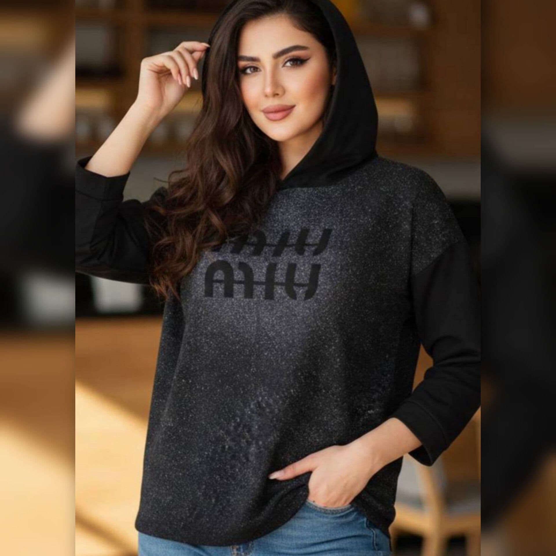 بلوز کلاه دار استین ۳ ربع عمده (پک 4 عددی)