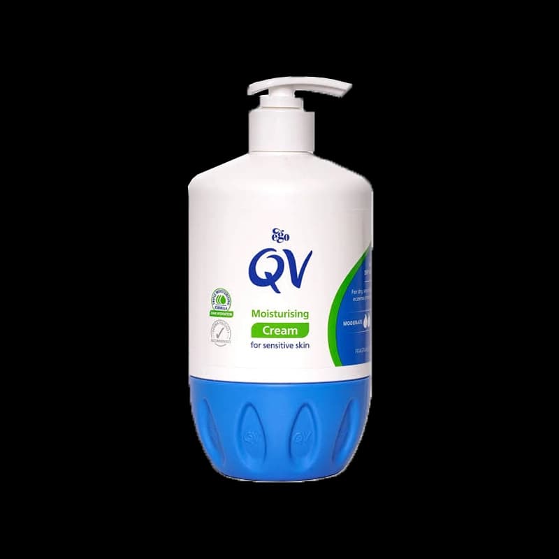 کرم مرطوب کننده صورت و بدن کیووی QV مدل پمپی حجم 500 میل (اصل – استرالیا)
