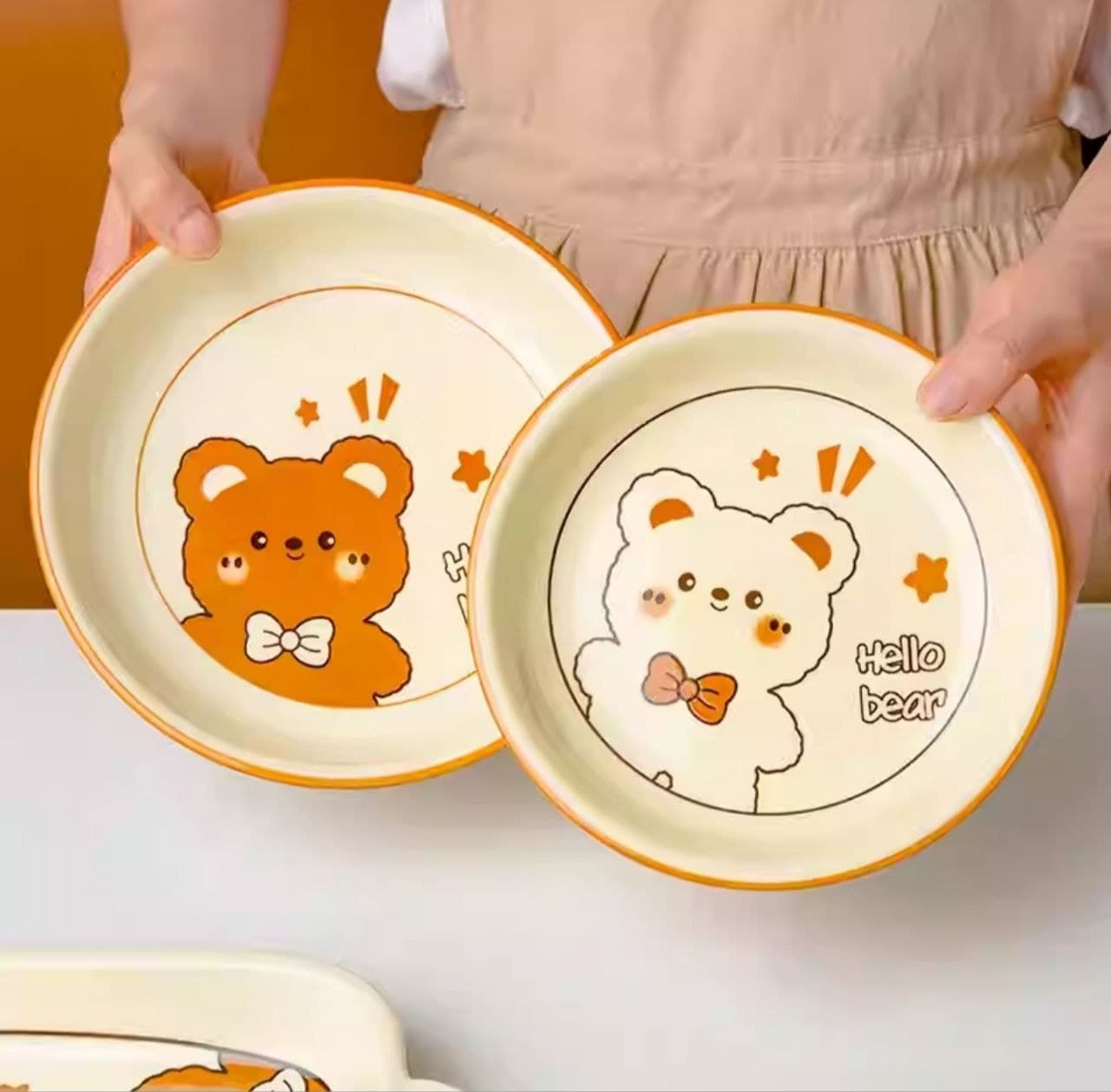 بشقاب گود خرسی تکی وارداتی کد KIT-41 , KIT-42