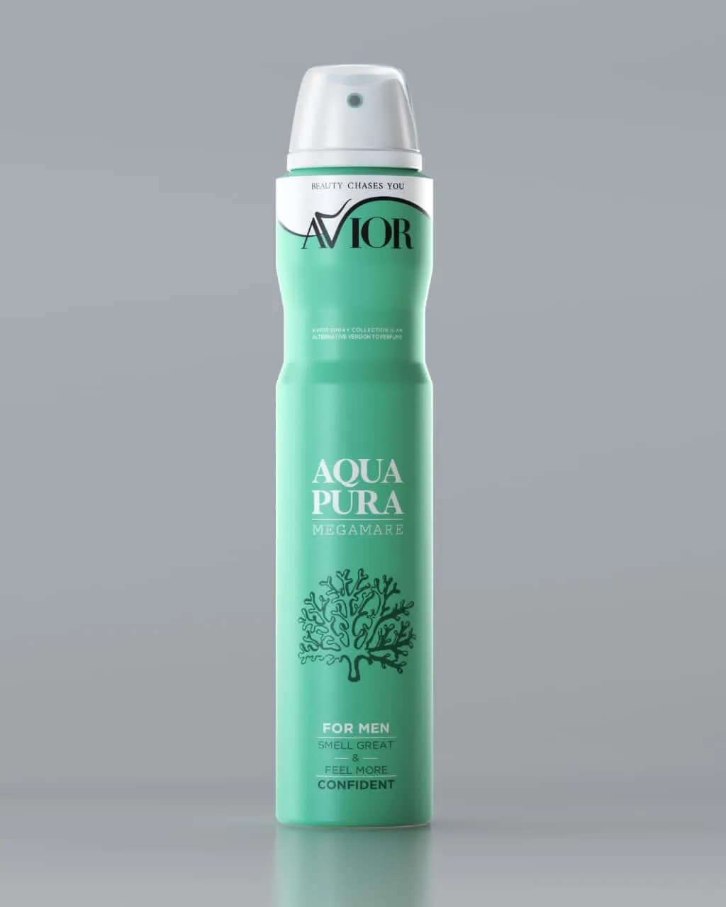 اسپری بدن مردانه اویور مدل Megamare-Aqua Pura حجم 200میل