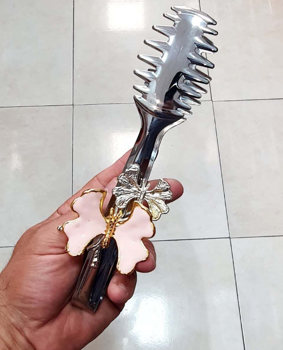 ست انبر استیل 3 تایی طرح پروانه رنگی ترکیه AROW — تصویر ۳