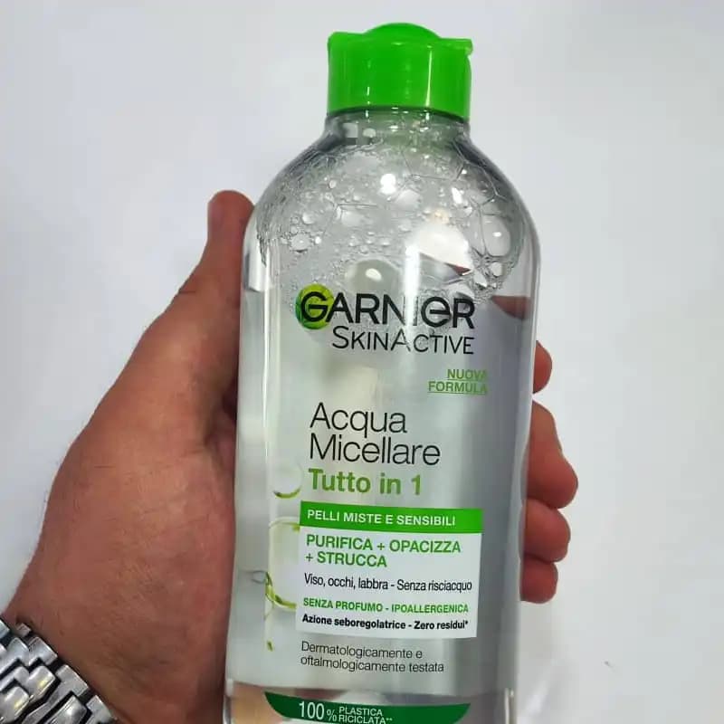 میسلار واتر گارنیر Garnier مدل Tutto in 1 (درب سبز) حجم 400 میل — تصویر ۲