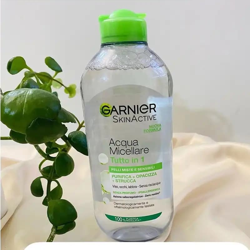 میسلار واتر گارنیر Garnier مدل Tutto in 1 (درب سبز) حجم 400 میل — تصویر ۴