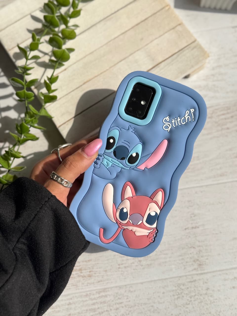 قاب سیلیکونی Stitch Couple — تصویر ۵