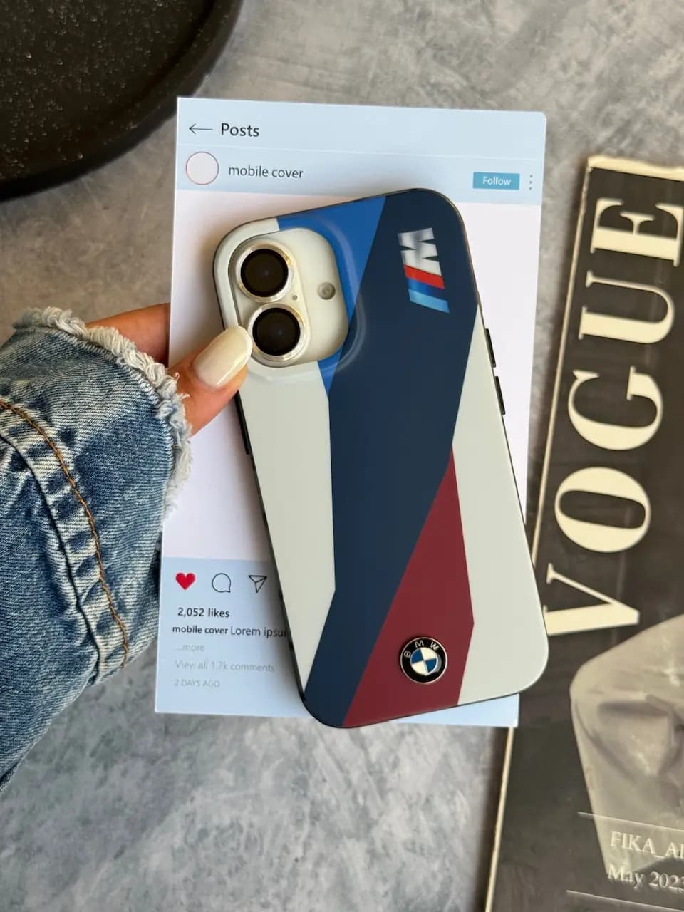 قاب BMW M Series با لوگو برجسته آیفون — تصویر ۲