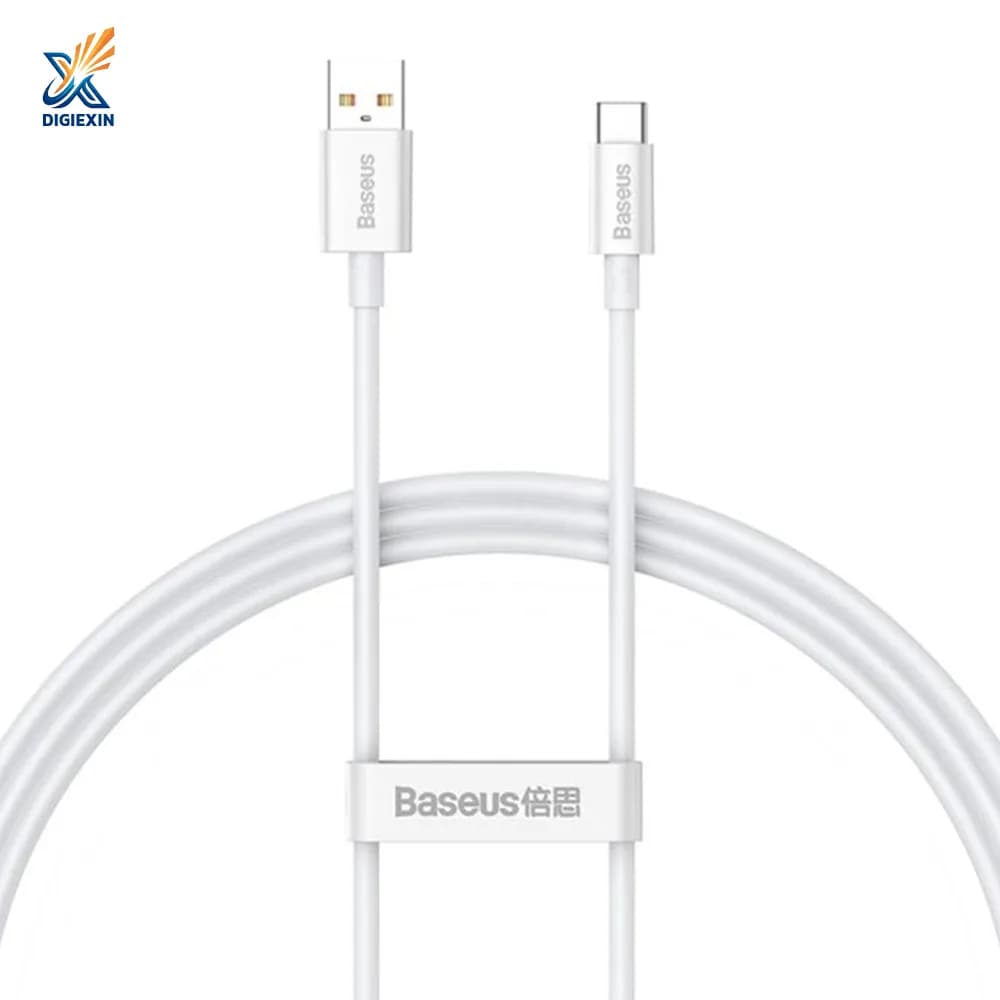 کابل شارژ و انتقال داده USB به USB-C باسئوس مدل p10320102214-01 طول 1 متر — تصویر ۲