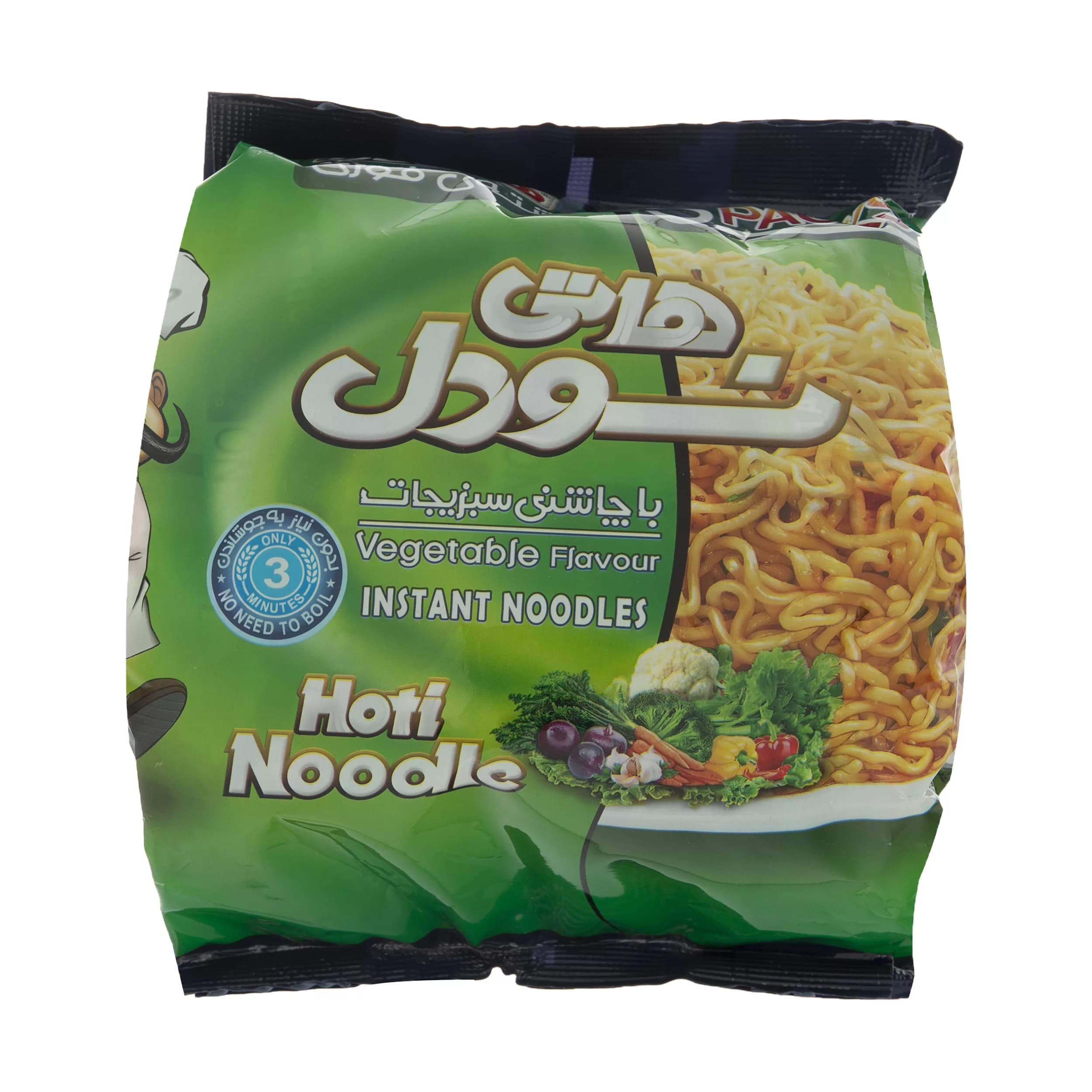 هاتی نودل هاتی کارا با طعم سبزیجات – 77 گرم بسته 5 عددی — تصویر ۴