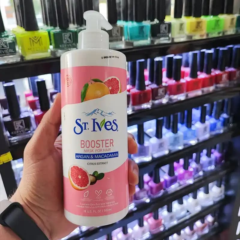 ماسک مو بدون آبکشی آرگان و ماکادمیا اس تی آیوز ST.Ives — تصویر ۴