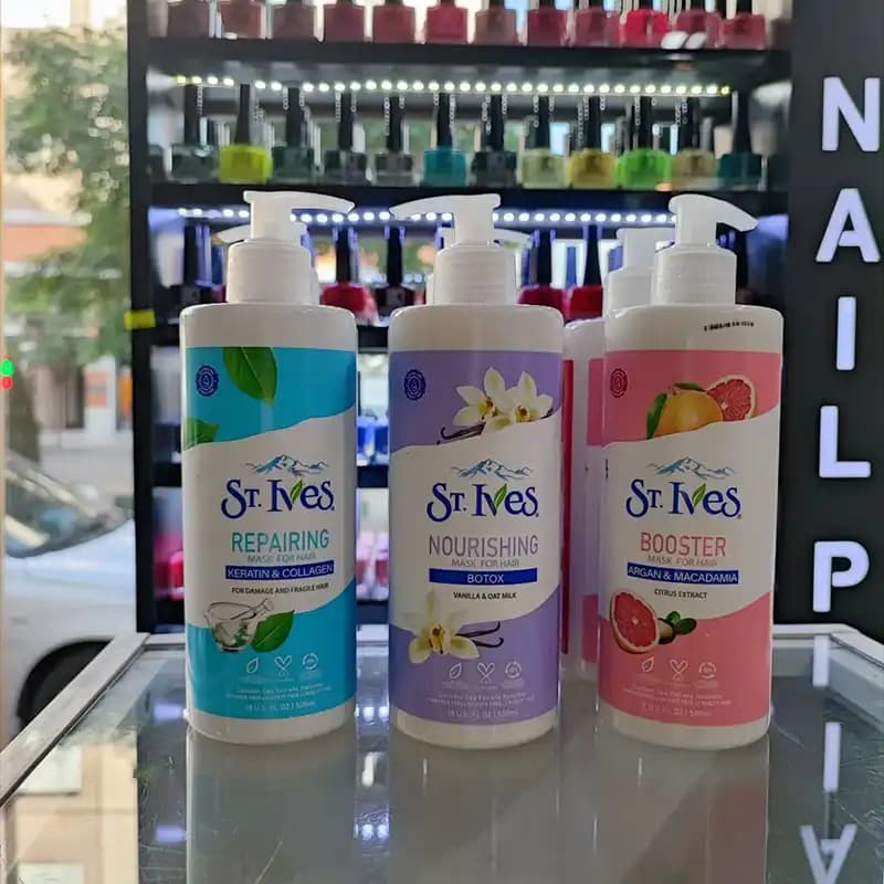 ماسک مو بدون آبکشی آرگان و ماکادمیا اس تی آیوز ST.Ives — تصویر ۳