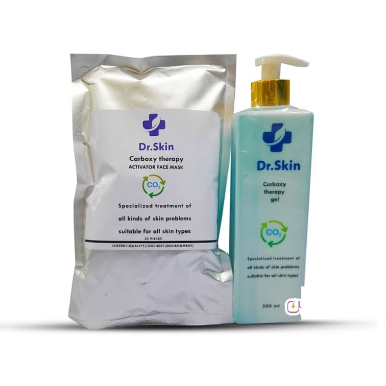 ژل کربوکسی تراپی دکتر اسکین ۲۵ نفره حجم ۵۰۰ میلی لیتر