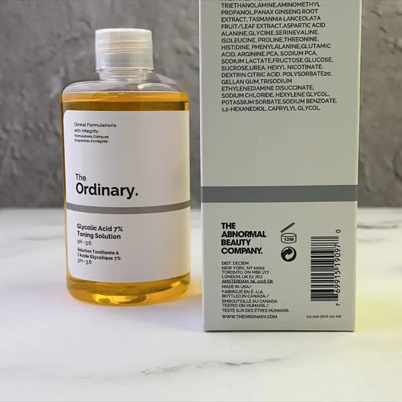 تونر لایه بردار و روشن کننده گلیکولیک اسید اوردینری The Ordinary — تصویر ۵